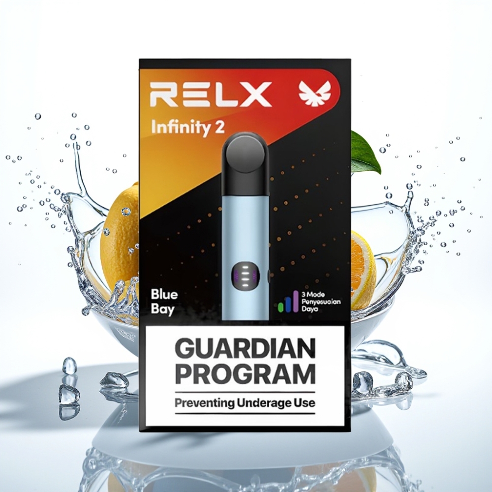 Relx Infinity 2 Vape-enhet Blå med 1,9 ml kapacitet och 440mAh batteri