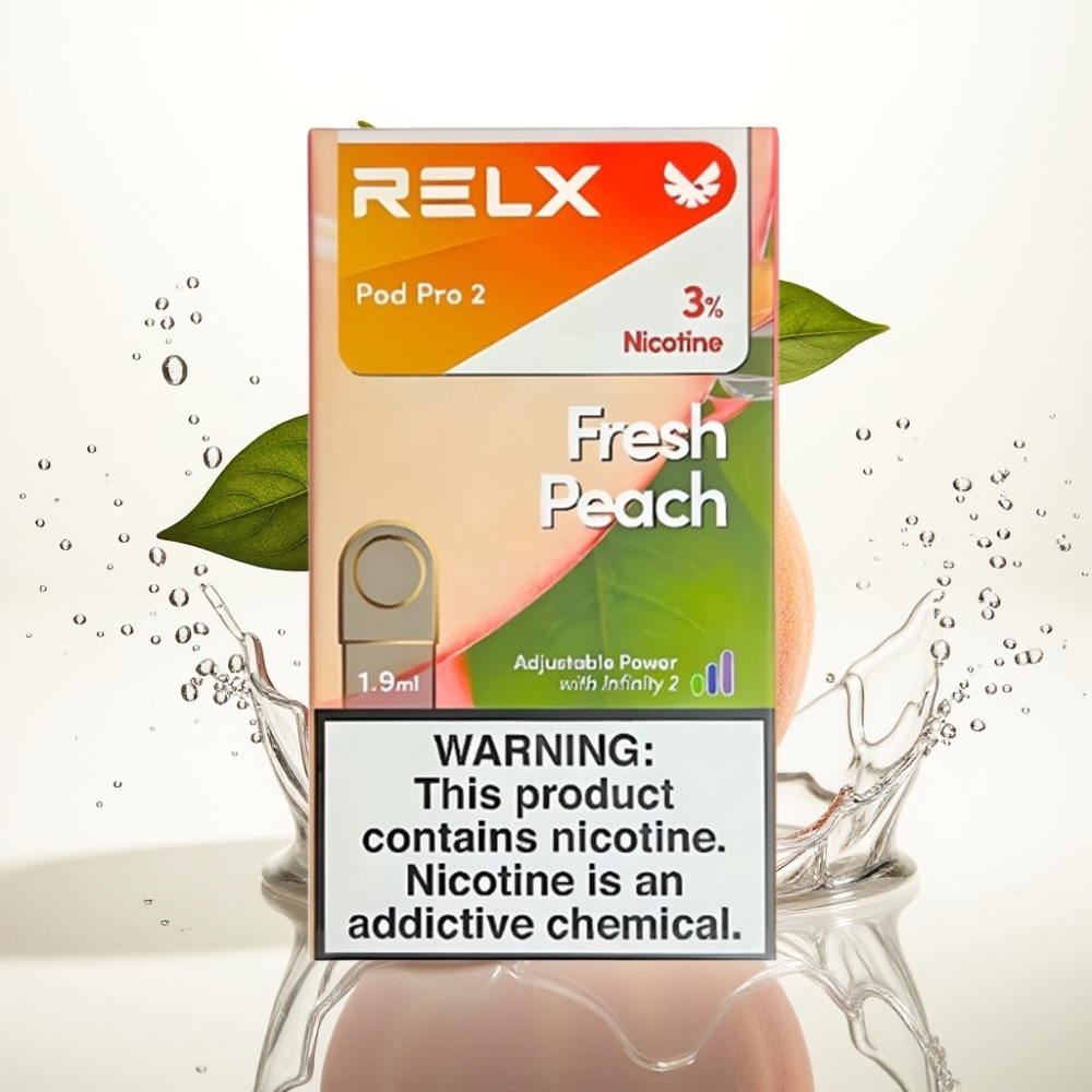 RELX Pod Pro 2 Färsk Persika 3% Nikotin 1.9ml 600 puffar