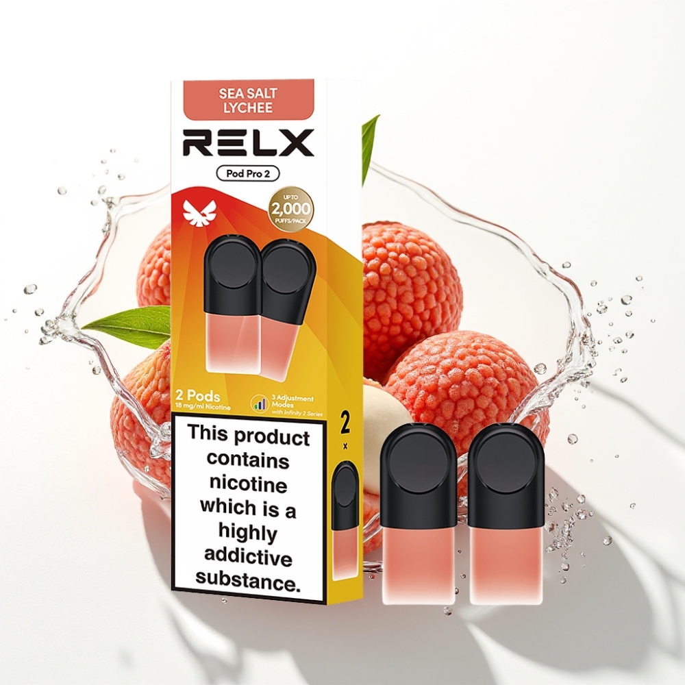 RELX Pod Pro 2 Nikotin 1,8% Havssalt Litchi 1,9ml 600 puff