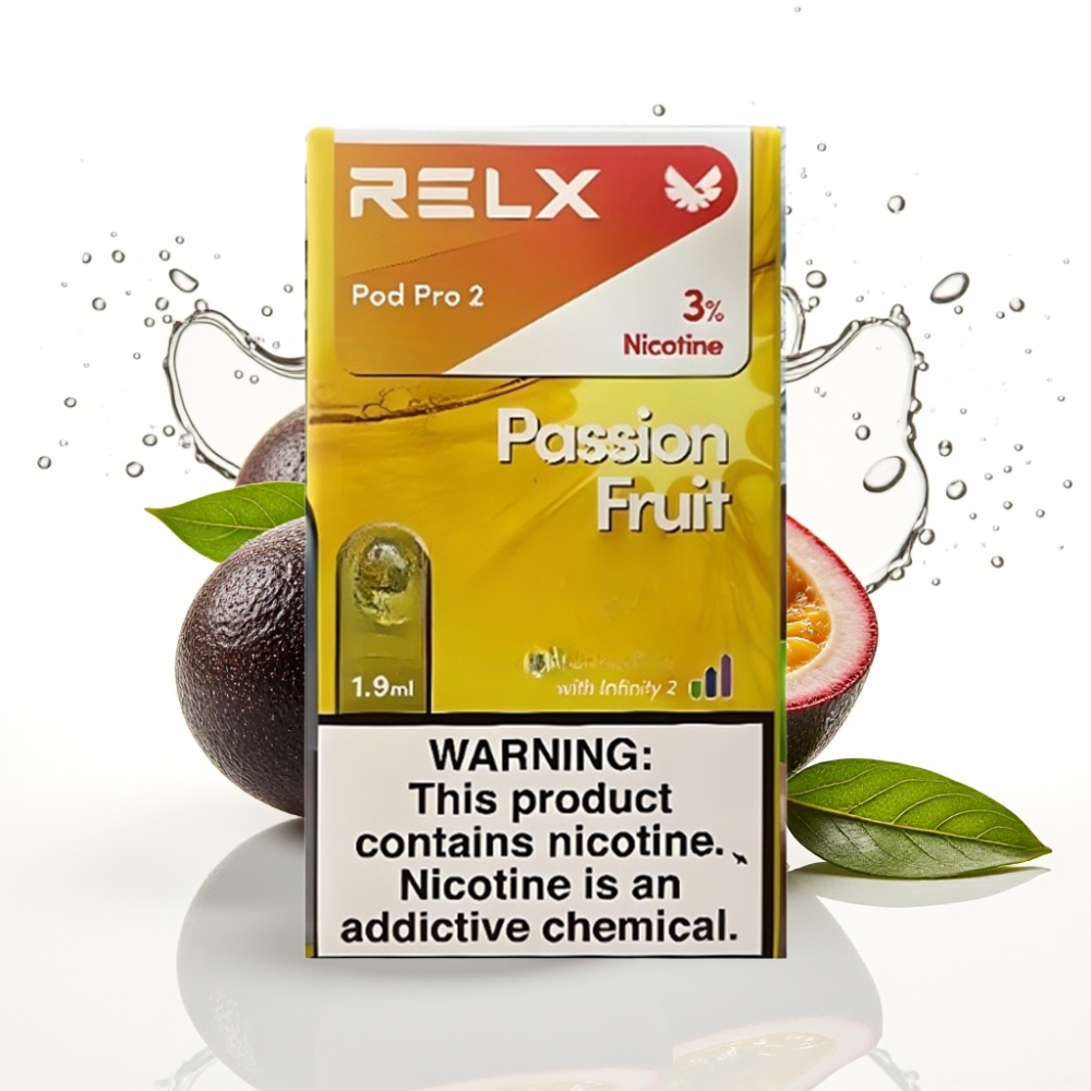 RELX Pod Pro 2 Passionfrukt Nikotin 3% 1,9ml 600 puffar