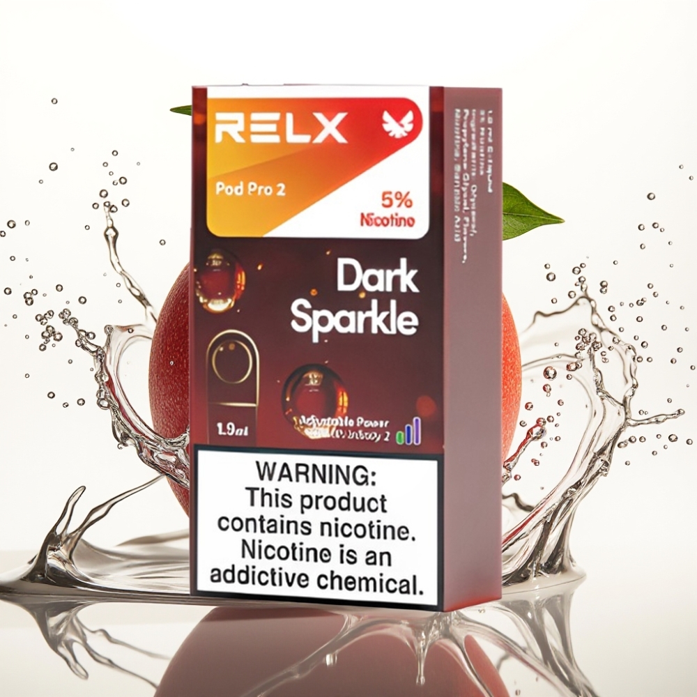 RELX Pod Pro 2 Vape-enhet med Nikotin 5% Mörk Glitter och 1,9ml Kapacitet