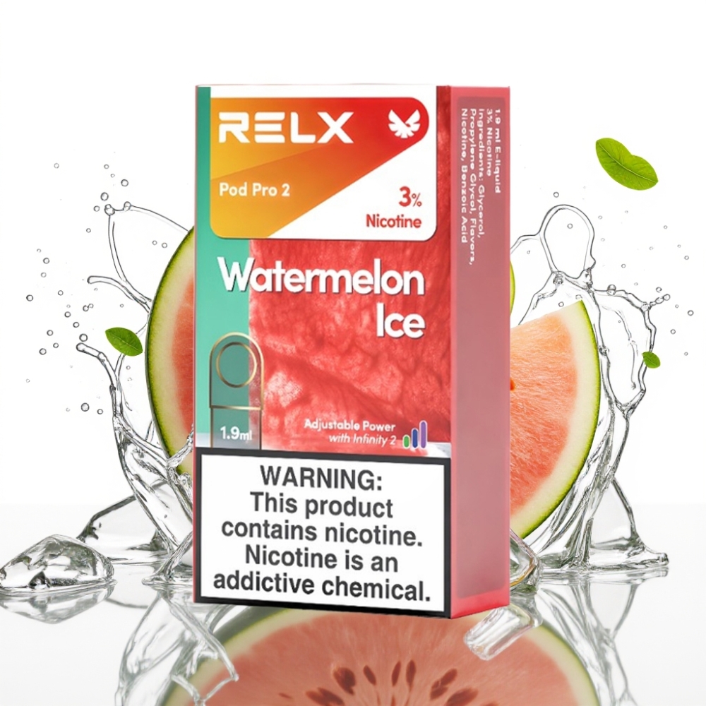 RELX Pod Pro 2 Vattenmelon Is Nicotin 3% 1.9ml 600 puffar