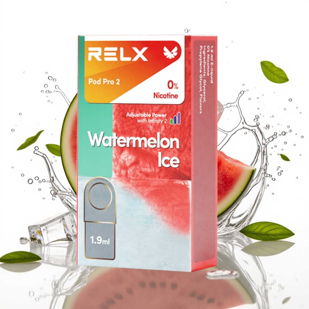 RELX Pod Pro 2 Vattenmelonskräm Nicotin 0% 600 puffar 1.9ml
