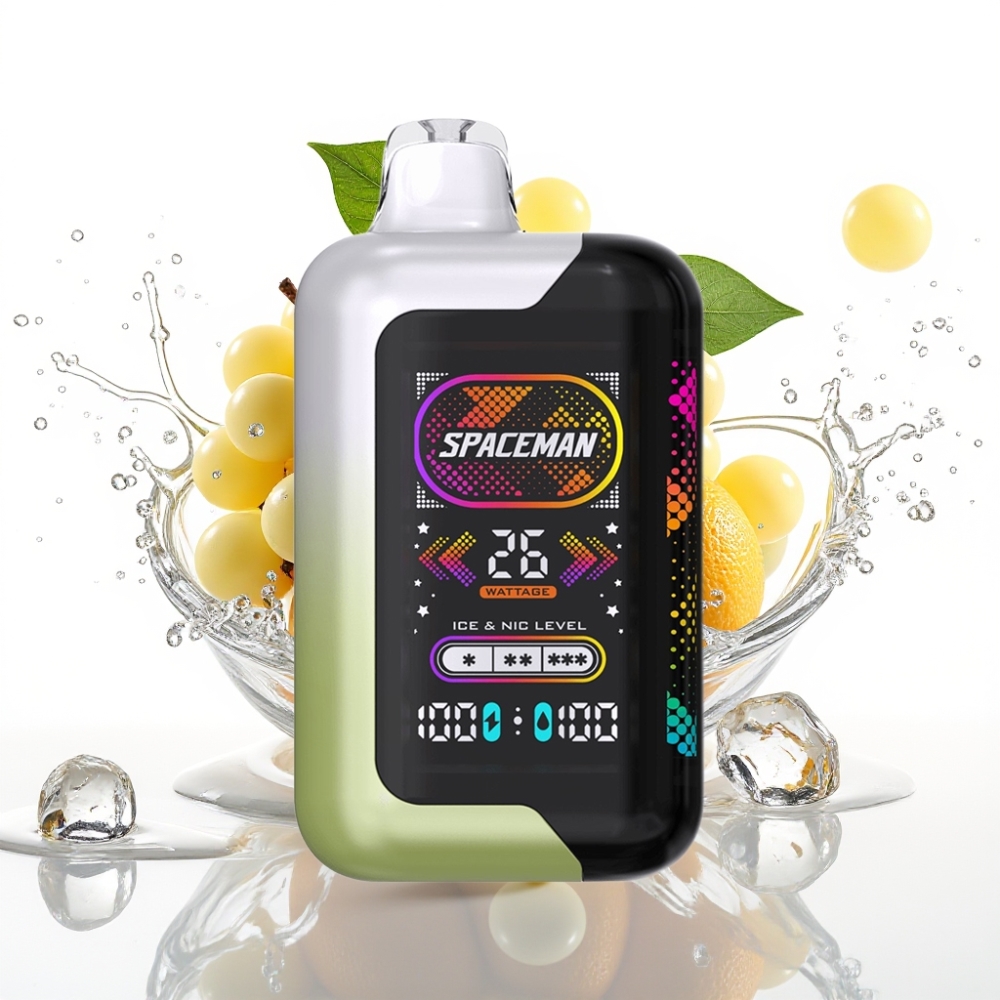 SMOK SPACEMAN SP40000 Engångs Vape Vit Druva Is och SP40000 Zero Nikotin