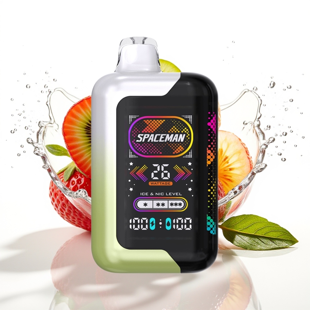 SMOK SPACEMAN SP40000 Engångs-vape Jordgubb-Kiwi och SP40000 Zero Nikotin