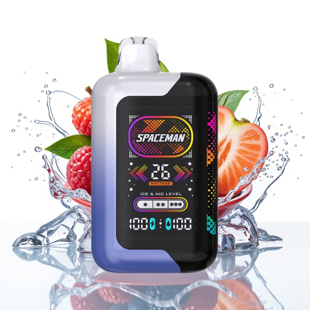 SMOK SPACEMAN SP40000 Engångsvape Blå Hallon Is & SP40000 Zero Nikotin