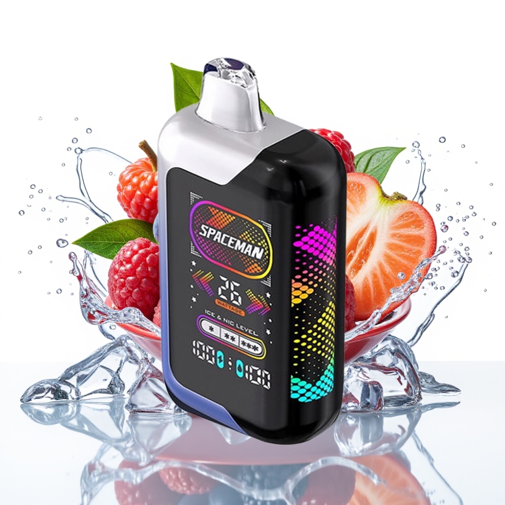 SMOK SPACEMAN SP40000 Engångsvape Blå Hallon Is & SP40000 Zero Nikotin