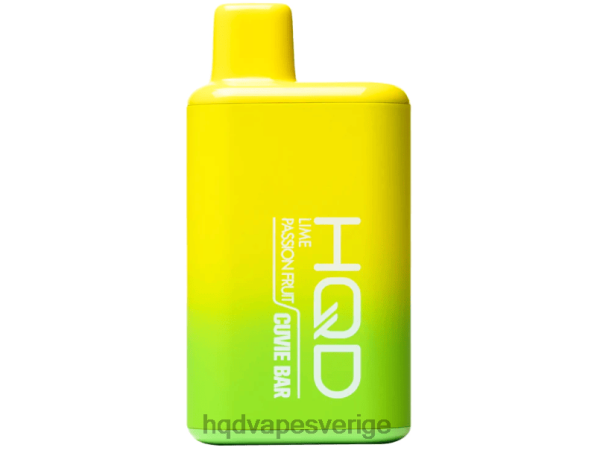 HQD Nicotine Free Vape - HQD CUVIE BAR disponibel 4T22T207 lime passionsfrukt
