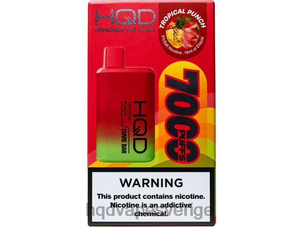 HQD Nicotine Free Vape - HQD CUVIE BAR disponibel 4T22T267 tropisk bål