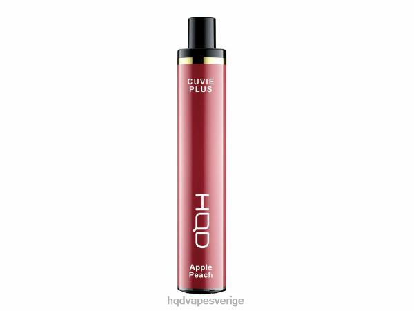 HQD Nicotine Free Vape - HQD CUVIE PLUS engångsvape 4T22T127 äpple persika