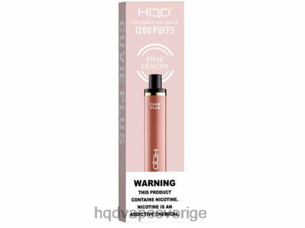 HQD Nicotine Free Vape - HQD CUVIE PLUS engångsvape 4T22T237 rosa citron