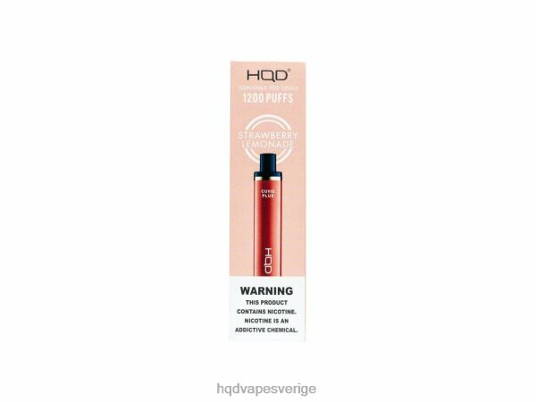 HQD Nicotine Free Vape - HQD CUVIE PLUS engångsvape 4T22T257 jordgubbslemonad