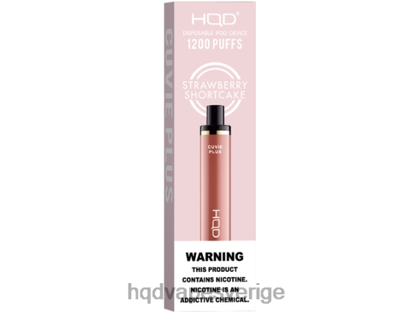HQD Vape Price - HQD CUVIE PLUS engångsvape 4T22T259 Jordgubbssmörkaka
