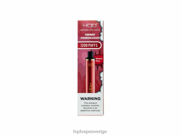 HQD Vape Puffs - HQD CUVIE PLUS engångsvape 4T22T152 körsbärsgranatäpple
