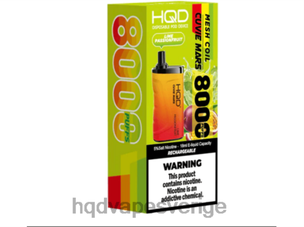 HQD Vape Sale - HQD CUVIE MARS disponibel 4T22T208 lime passionsfrukt