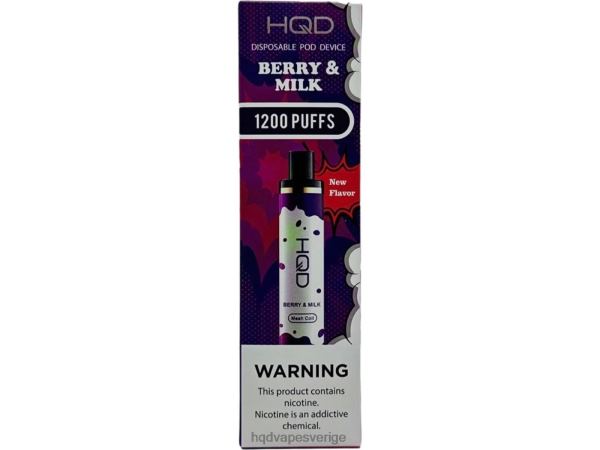 HQD Vape Set - HQD CUVIE PLUS disponibel 4T22T130 bär och mjölk