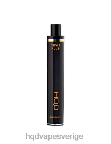 HQD Vape Stockholm - HQD CUVIE PLUS 1200 puffar 4T22T123 tobak