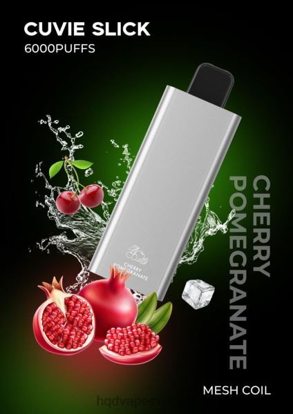 HQD Vape Stockholm - HQD CUVIE SLICK 6000 bloss 4T22T33 slätt körsbärsgranatäpple