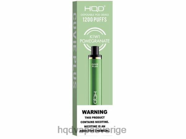 HQD Vape Store - HQD CUVIE PLUS engångsvape 4T22T205 kiwi granatäpple