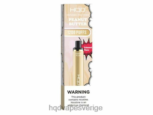 HQD Vape Sverige - HQD CUVIE PLUS engångsvape 4T22T231 jordnötssmör