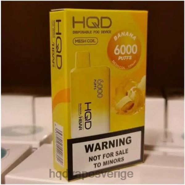 HQD Nicotine Free Vape - HQD HBAR 6000 bloss 4T22T47 banan