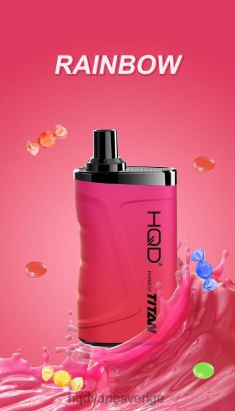 HQD Nicotine Free Vape - HQD TITAN 7000 bloss 4T22T7 regnbåge