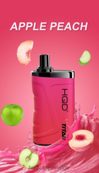 HQD Vape Puffs - HQD TITAN 7000 bloss 4T22T12 äpple persika