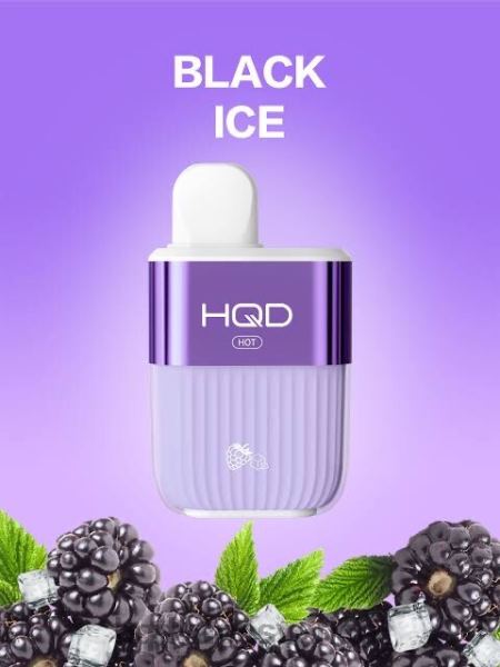 HQD Vape Puffs - HQD HOT 5000 bloss 4T22T62 svart is