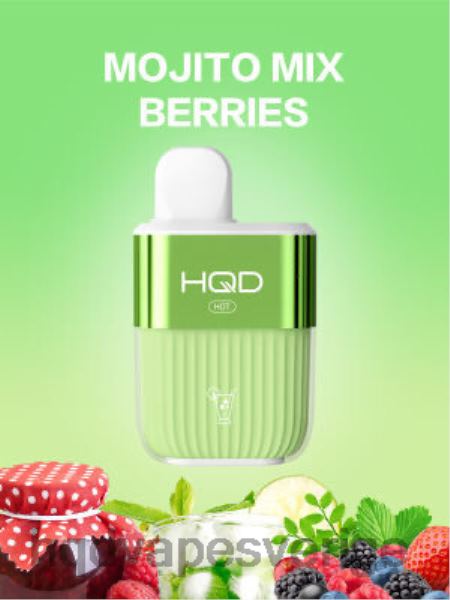 HQD Vape Sverige - HQD HOT 5000 bloss 4T22T61 mojito mix bär