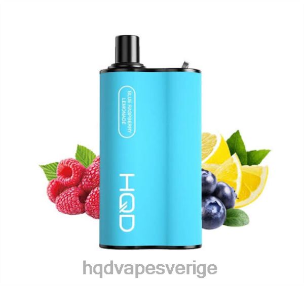 blå hallon lemonad